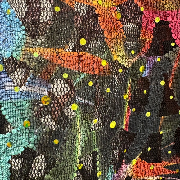 Colorful Patterned Button-Up sparkle - Picture 5 of 9